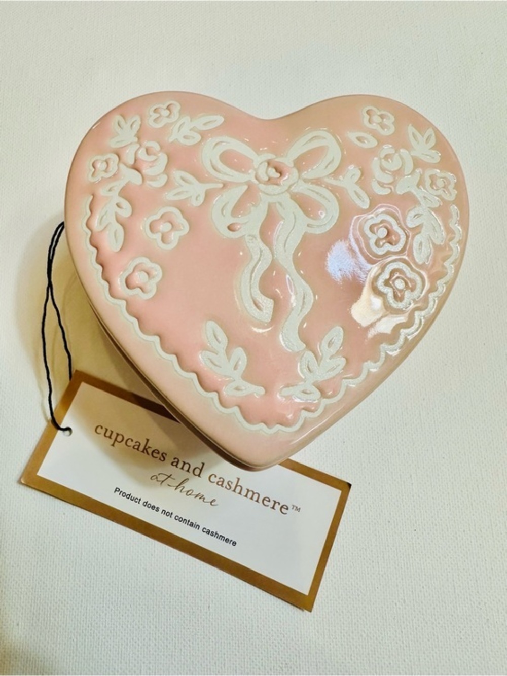Coquette Pink Heart Trinket Dish